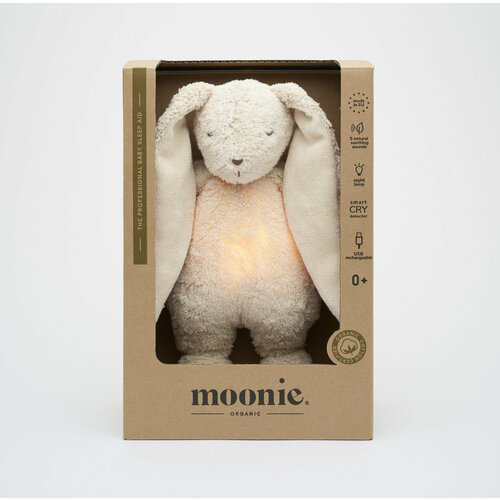 Кролик ночник MOONIE BUNNY SAND NATUR - ORGANIC HUMMING BUNNY WITH A LAMP