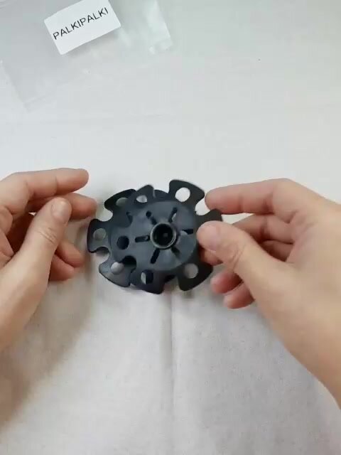 Кольца PALKIPALKI, для скандинавской ходьбы и/или для треккинга, для снега, чёрные, 2шт. — фото 1