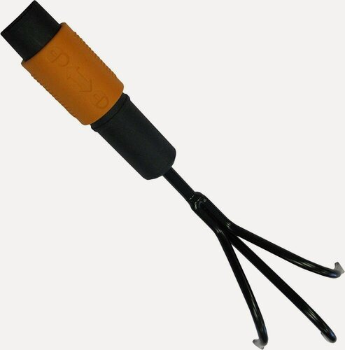 Изображение товара Рыхлитель садовый ручной культиватор FISKARS QuikFit 1000683, сталь, 3 зубца, длина 40,5 см