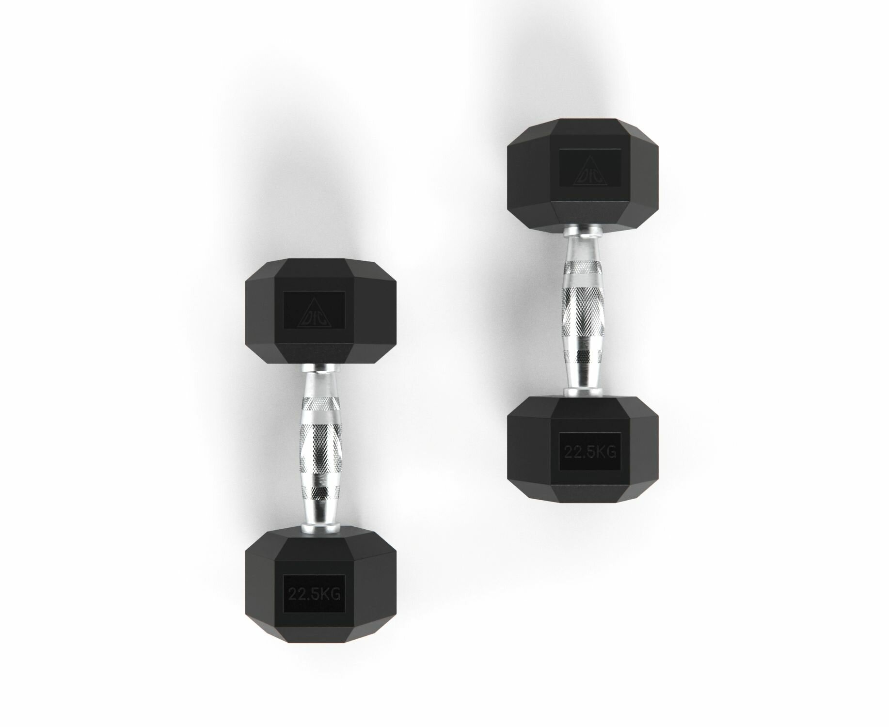 Гантели DFC Гексагональные, 2 шт. по 22.5 кг — фото 1