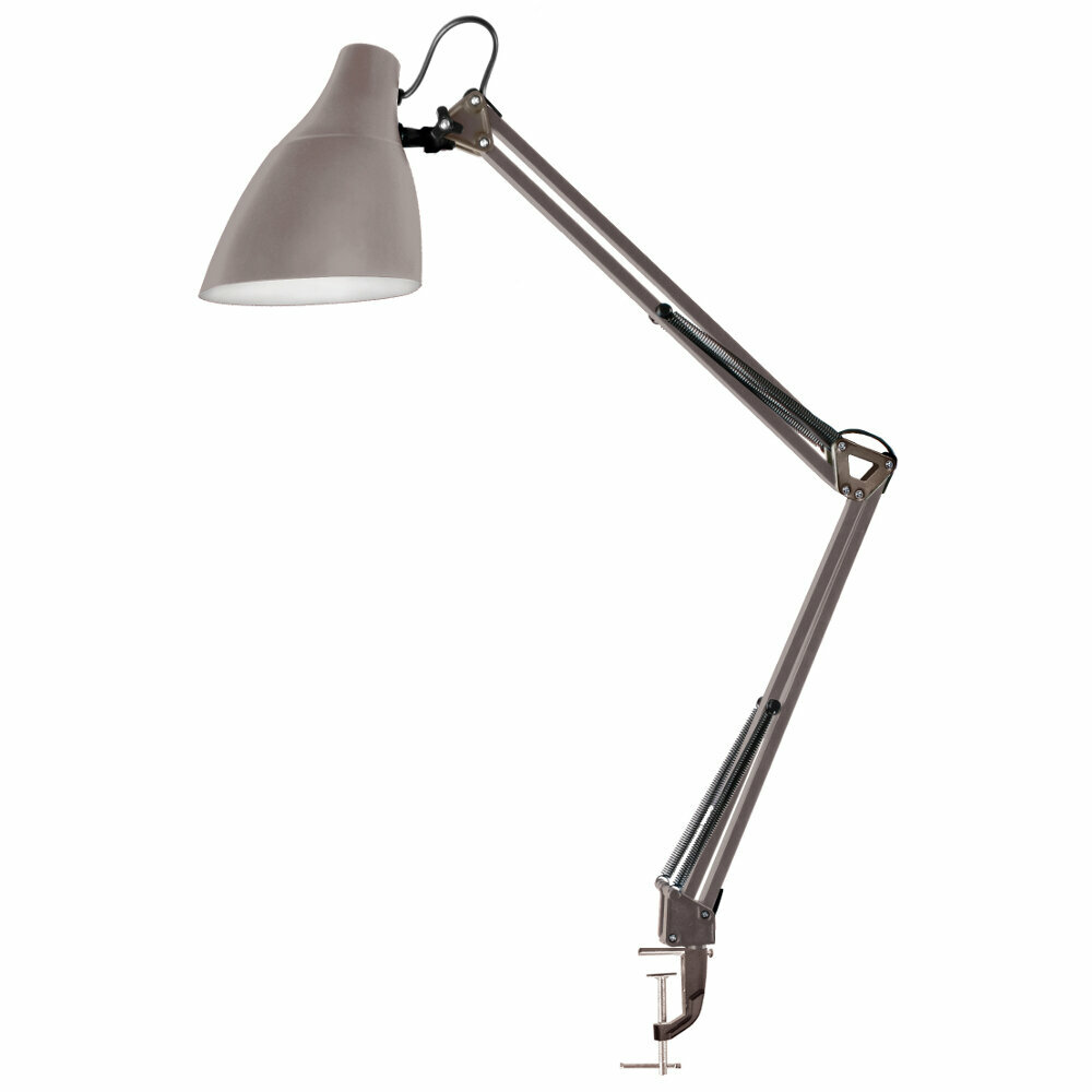 Светильник настольный CAMELION KD-335 LOFT 13878 на струбцине, ламповый, тауп, 220В, 40Вт, Е27