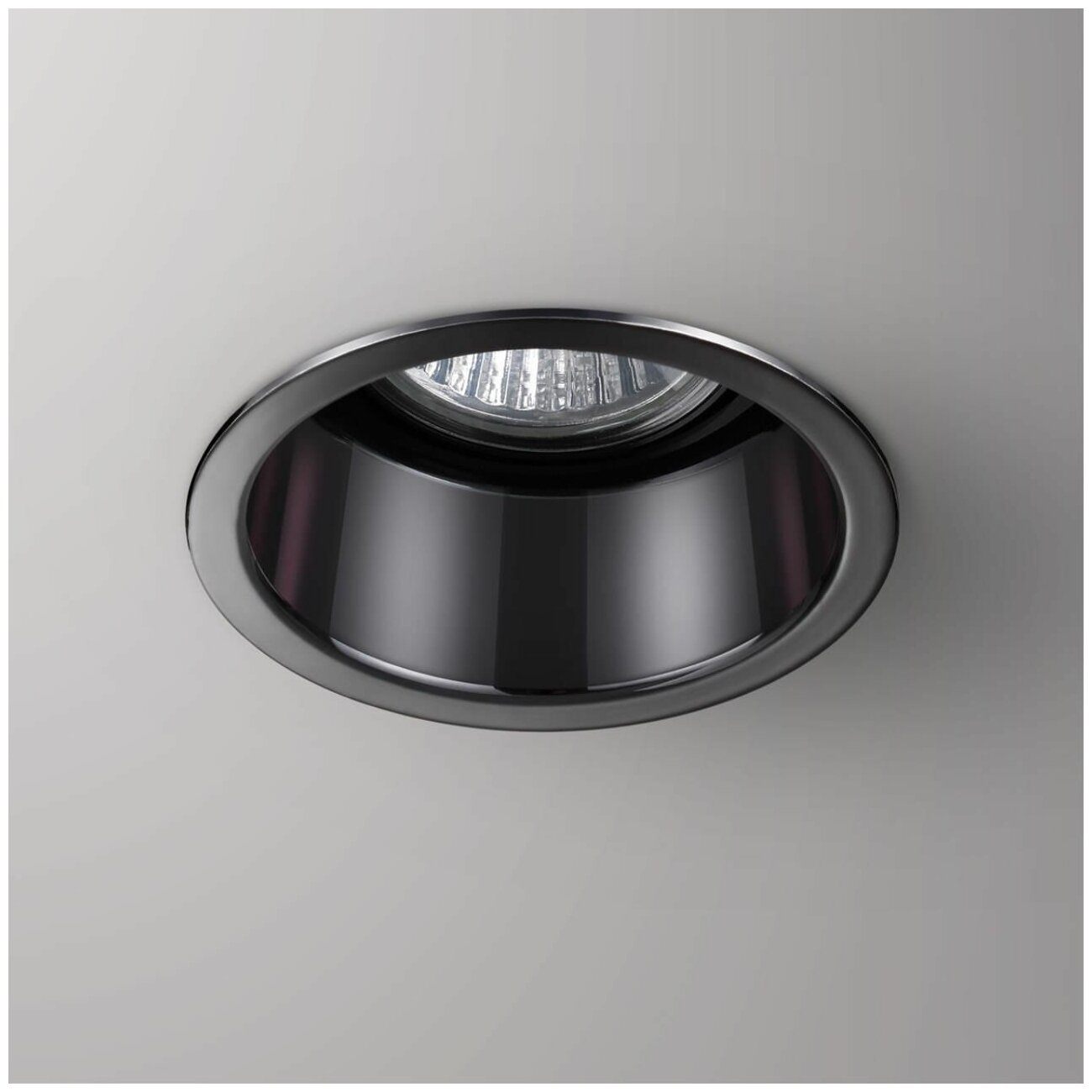 Встраиваемый светильник IP20 под сменную лампу GU10 50W 220V BUTT 370449 SPOT NT19 142 жемчужный черный