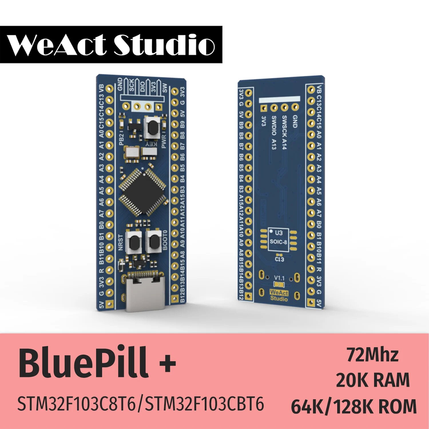 WeAct STM32F103 Development Board Kit — фото 1