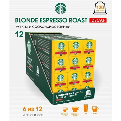фото Набор 120 капсул кофе старбакс blonde espresso roast decaf starbucks