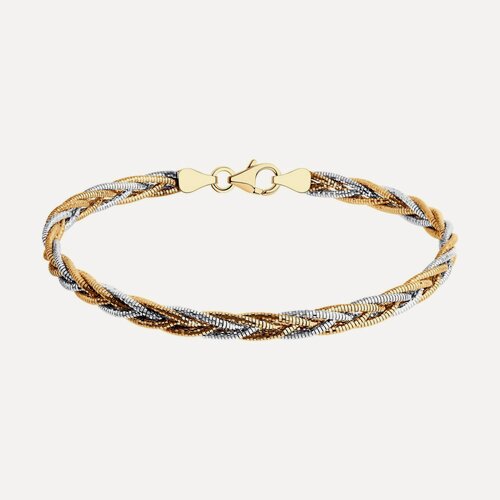 Изображение товара Жесткий браслет, серебро, 925 проба, золочение