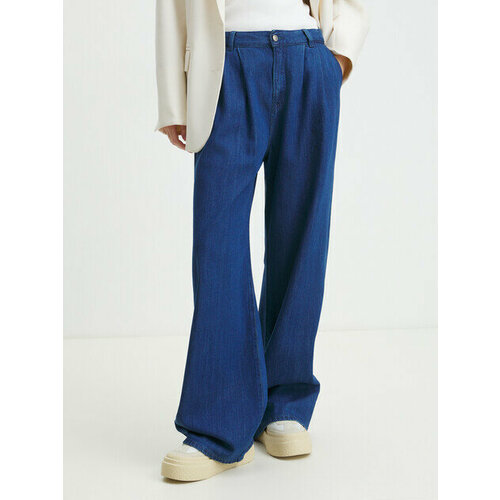 фото Джинсы широкие pepe jeans, размер w27/l32, cиний