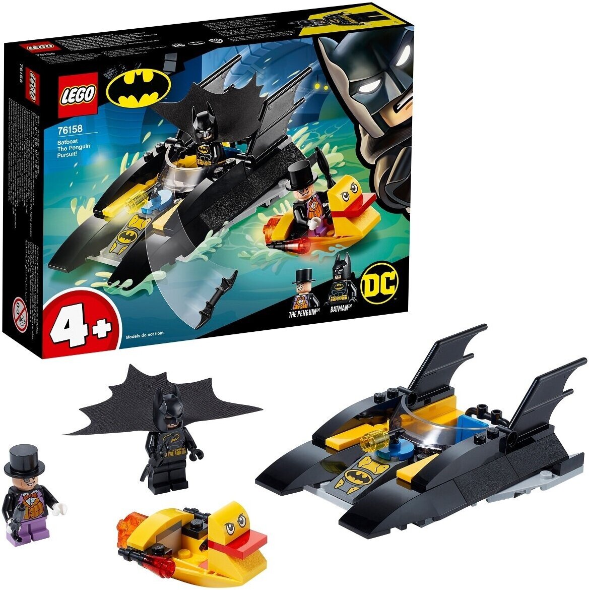 76158 Конструктор LEGO Super Heroes Погоня за Пингвином на Бэткатере