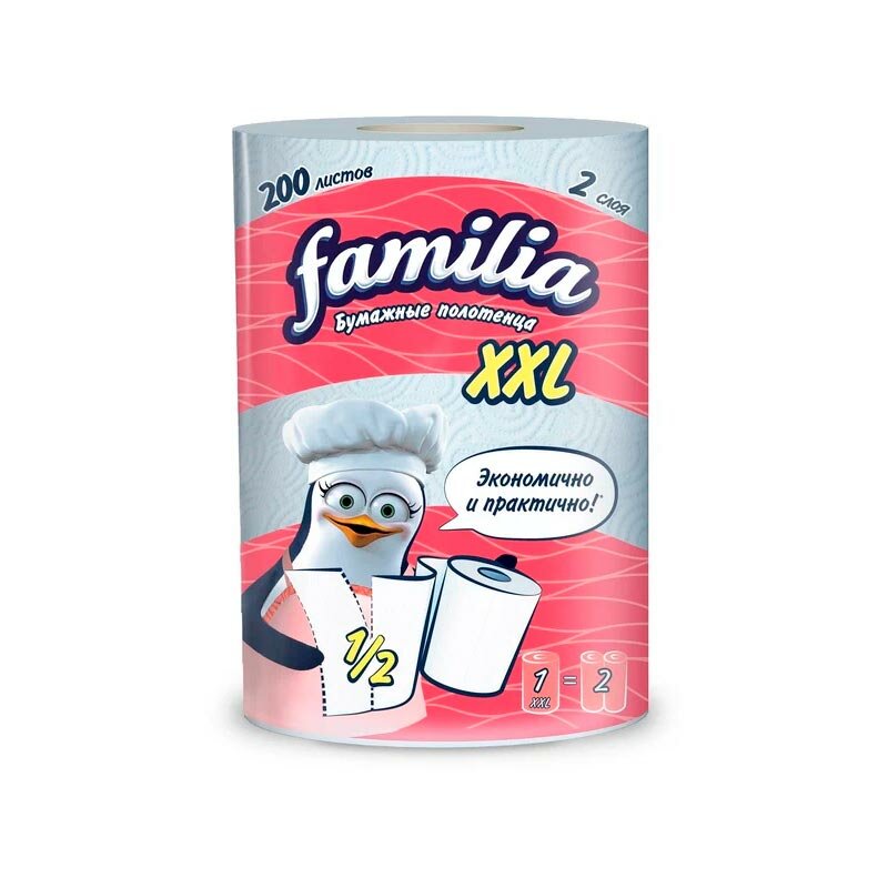 Кухонные полотенца FAMILIA XXL 2х слойные 12 листа