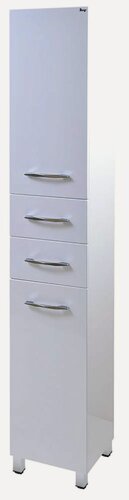 Изображение товара Пенал Emmy "Рокард 35" для ванной комнаты, 2 ящика, корзина, левый, 190х35х32 см, белый, МДФ