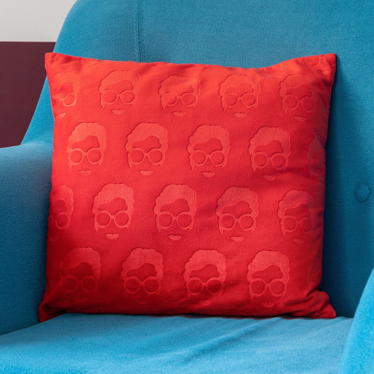 Декоративная подушка бархатная 40х40 см Iris Moroshka цвет Красный