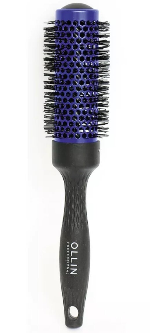 Термобрашинг Mix Color Ceramic+Ion с нейлоновой щетиной, диаметр 34 мм Ollin Professional