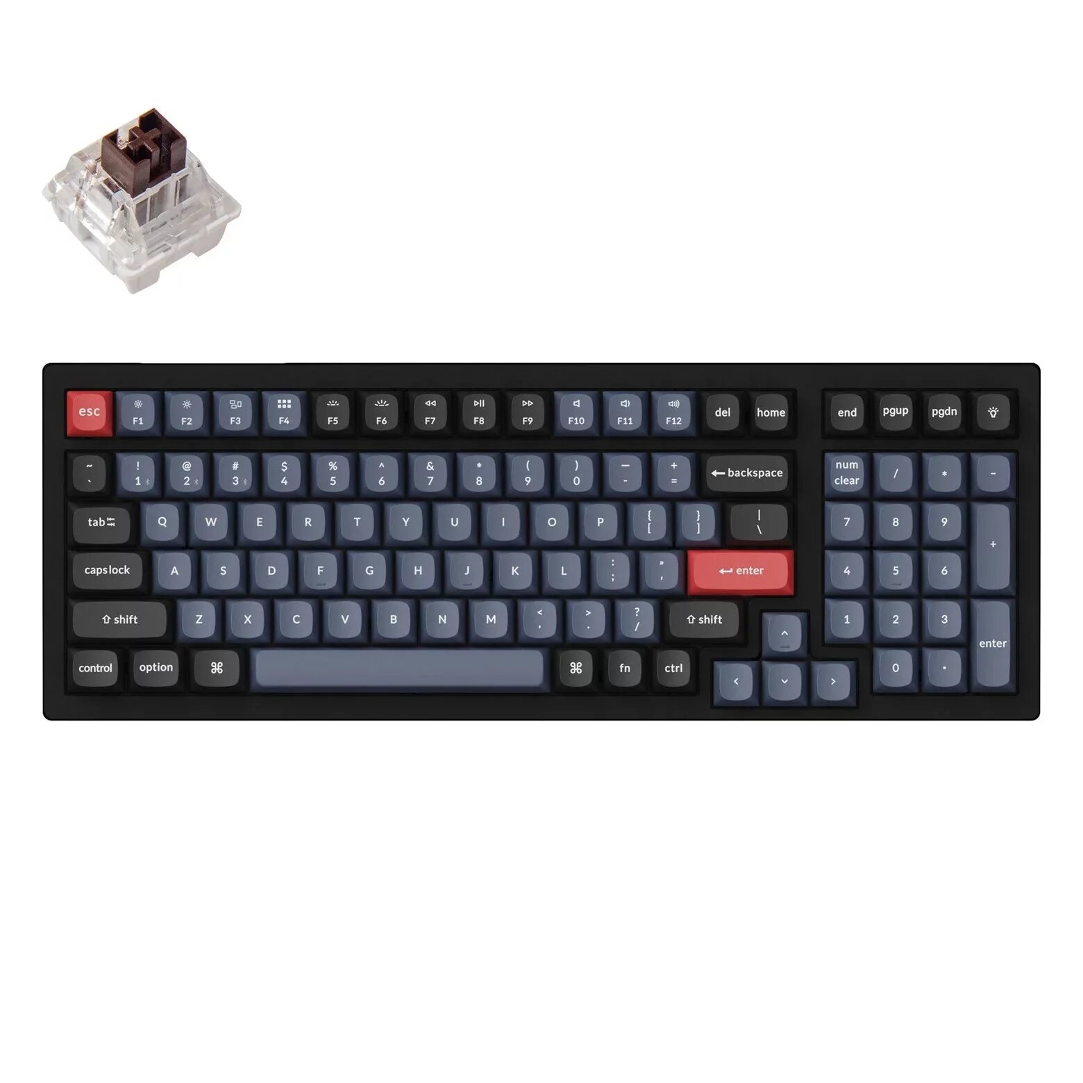 Беспроводная клавиатура Keychron K4 Pro Grey (RGB, Hot-Swap, Keychron K pro Brown Switch, RU)