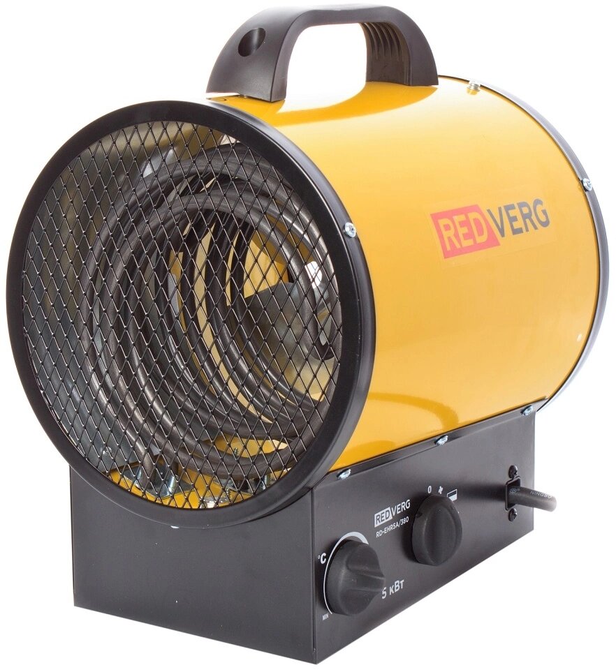 RedVerg Тепловая пушка электрическая RedVerg RD-EHR5A/380 5000Вт желтый/черный
