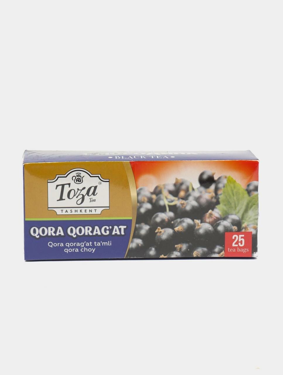 Чай черный с ароматом чёрной смородины пакетированный, 25 шт