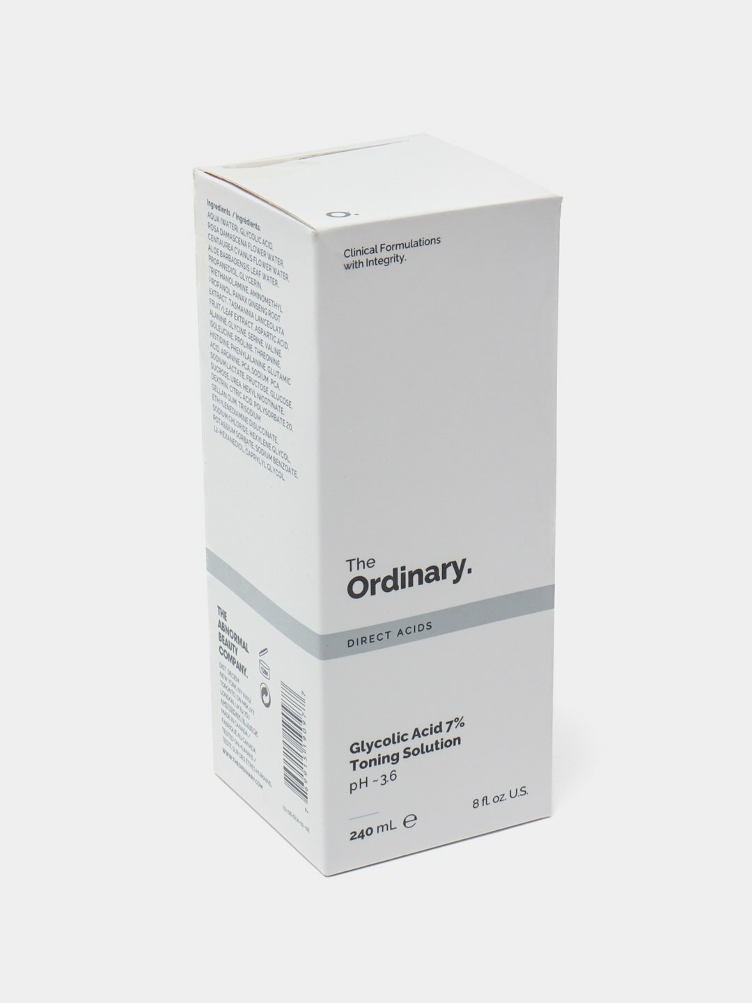 Отшелушивающий тоник с гликолевой кислотой и алоэ вера The Ordinary, очищает поры, 240 мл — фото 1