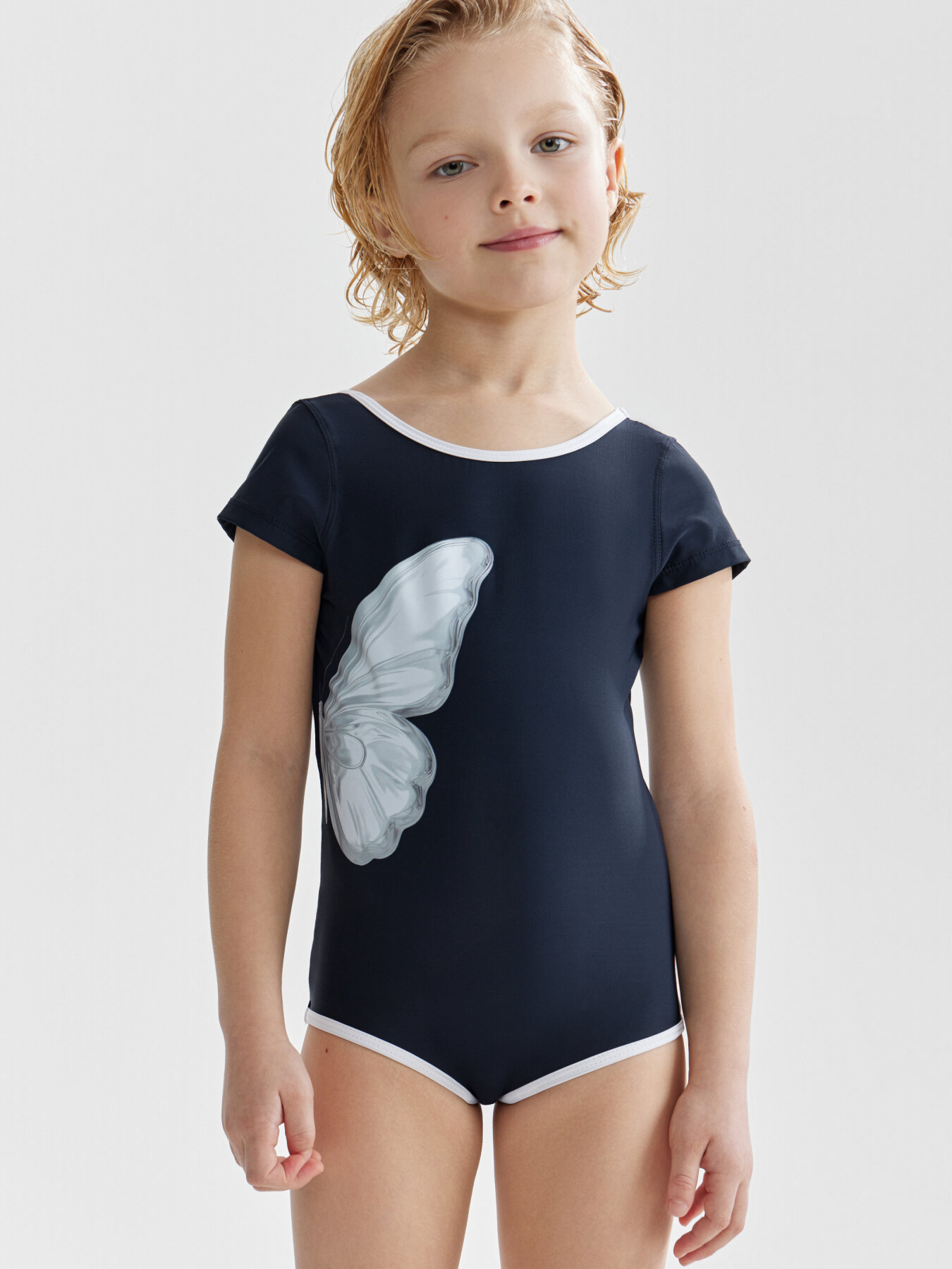 Купальник Happy Baby, размер 116-122, dark blue
