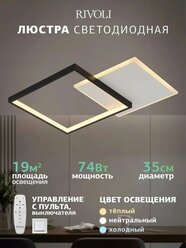 Светильник потолочный светодиодный Rivoli Samantha 6127-101 74 Вт 3000К - 6000К светодиодный с пультом модерн
