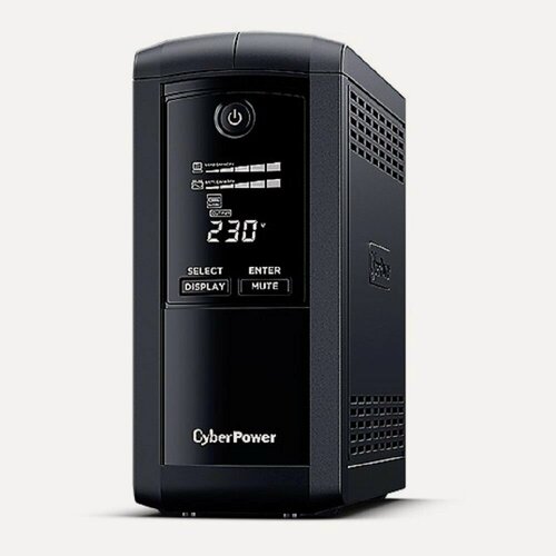 Изображение товара CyberPower VP1000ELCD Источник бесперебойного питания 1000VA/550W, 4 розетки (Schuko), 1xUSB, 2xRJ11/RJ45, 1xRS232, линейно-интерактивный