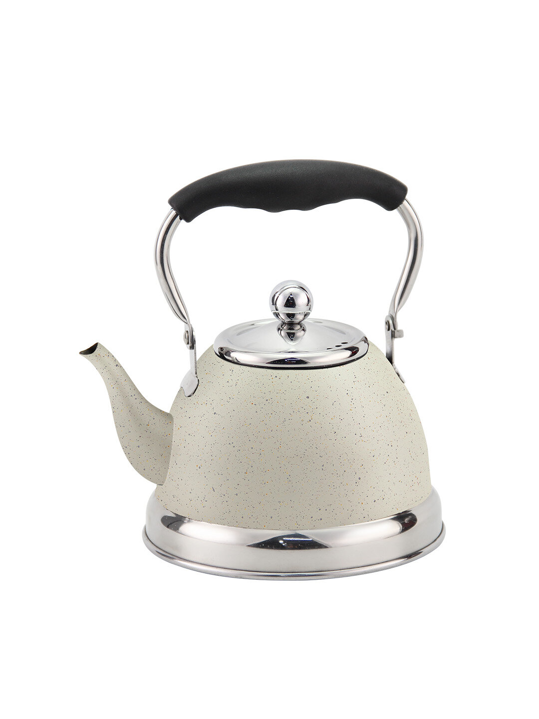 Hause Roland чайник, современный дизайн, с металлической ручкой, прочный корпус, 3 л - Белый