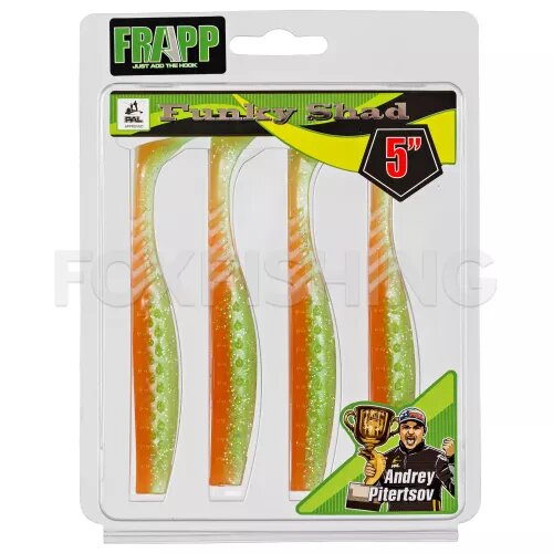 Силиконовая приманка Frapp Funky Shad 5 13см. 4шт. вес: 11гр. #28