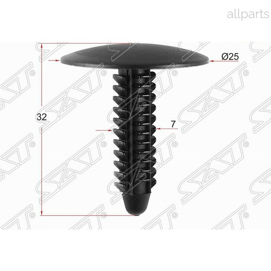 SAT ST-M11088 Клипса (фиксатор CHRYSLER/FORD/GM (Продажа по 10шт))
