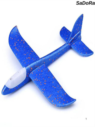 Пенопластовый самолёт с LED-подсветкой, 48 см