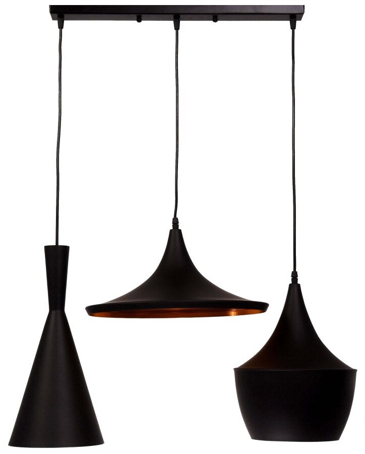 LDP 7712-3 PR BK Подвесной светильник Lumina Deco Foggi Trio