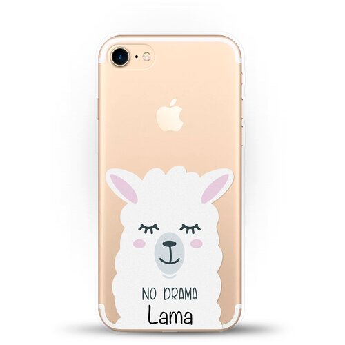 фото Силиконовый чехол лама на apple iphone 8 andy & paul