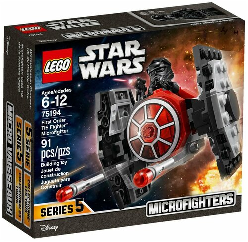 Конструктор LEGO Star Wars 75194 Микрофайтер Истребитель СИД Первого Ордена, 91 дет.