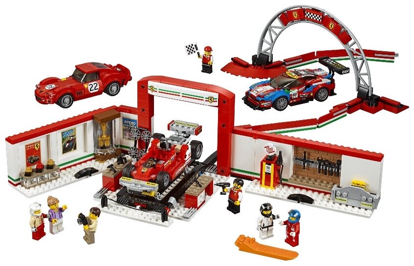 Конструктор LEGO Speed Champions Гараж Ferrari, 841 деталь (75889) - фото №3