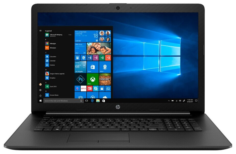Ноутбук HP 17-ca2041ur (1600x900, AMD Ryzen 3 2.6 ГГц, RAM 4 ГБ, SSD 256 ГБ, Win10 Home)