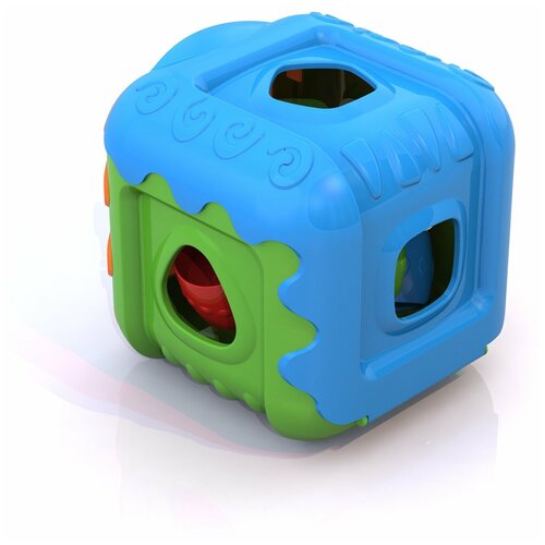 развивающая игрушка нордпласт конструктор выдувной 407 38 дет Развивающая игрушка Нордпласт Кубик, 6 дет., разноцветный