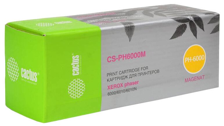 Картридж Cactus CS-PH6000M 106R01632 пурпурный, для XEROX Phaser 6000/6010, ресурс до 1000 страниц