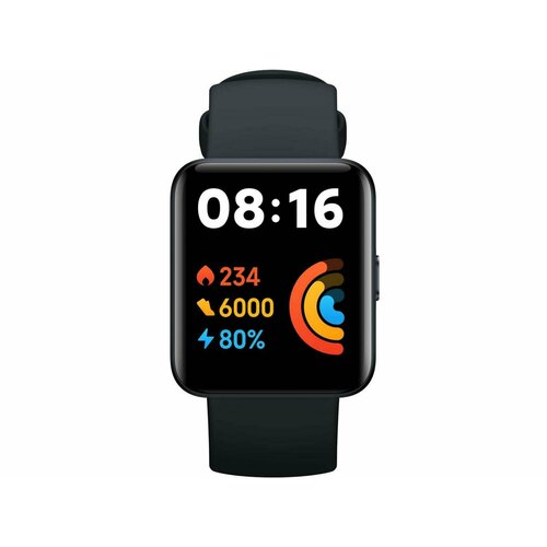 Наручные часы smart Redmi Watch 2 Lite GL (Черные) - умные часы мужские наручные. GPS, ГЛОНАСС, Galileo и BDS (BHR5436GL)