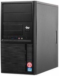 Настольный компьютер iRu Office 110 MT (1005576) Mini-Tower, Intel Celeron J3355, 4 ГБ, 500 ГБ HDD, Intel HD Graphics 500, DOS, черный