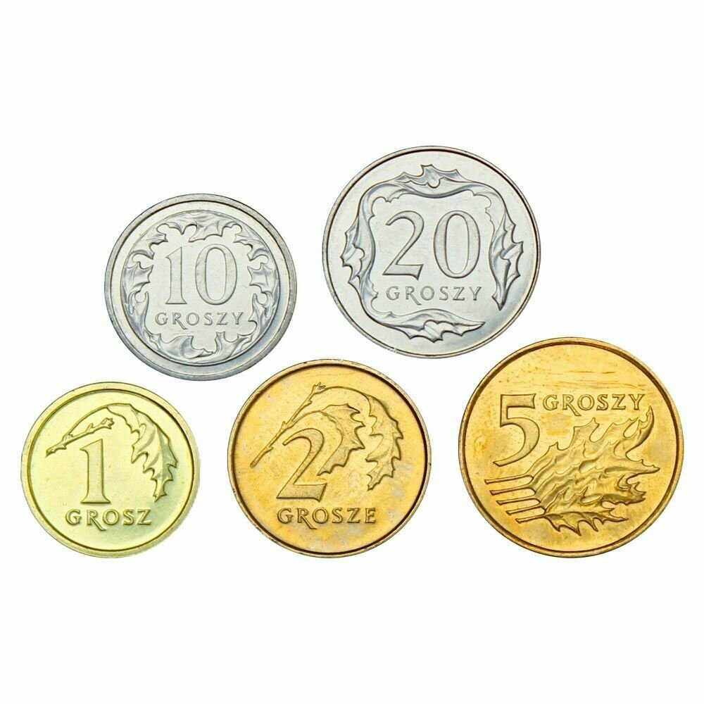 Польша набор из 5 монет 2010-2014 годов код 23857