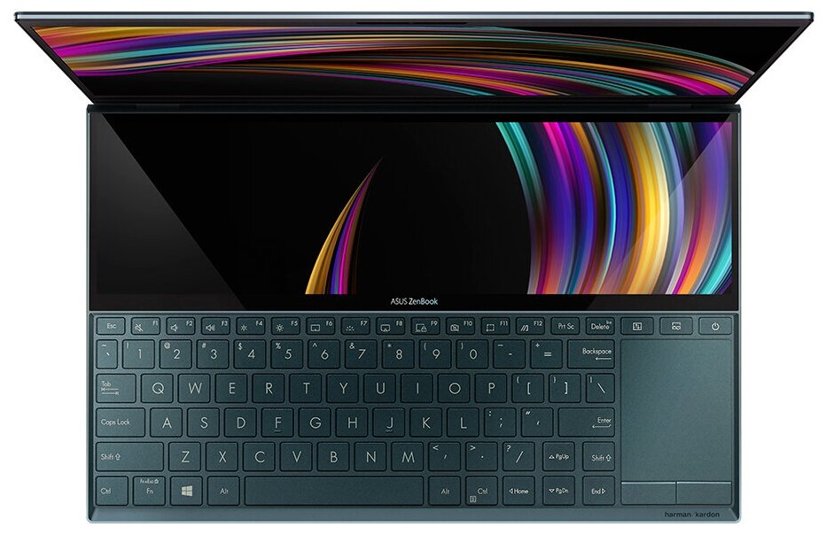 14 Ноутбук ASUS ZenBook Duo UX481FL-BM002TS 1920x1080 Intel Core i5 10210U 16 ГГц RAM 8 ГБ SSD 512 ГБ NVIDIA GeForce MX250 Windows 10 Home 90NB0P61-M01740 Celestial Blue