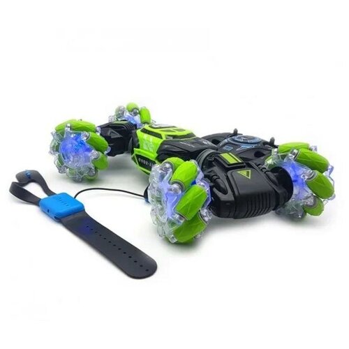 Дрифт Машинка перевертыш вездеход SKIDDING STUNT CAR управление жестами зеленая FUD-GOOD 212000₽