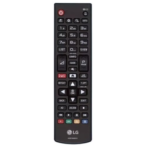 Пульт ДУ LG AKB75095312, черный 3 pçs set tira retroiluminação led para lg 43uj6300 43uj6500 43uj6560 43uj651v 43uj561v 43uj701v 43uk6200 43uj630v 43uj635v 614