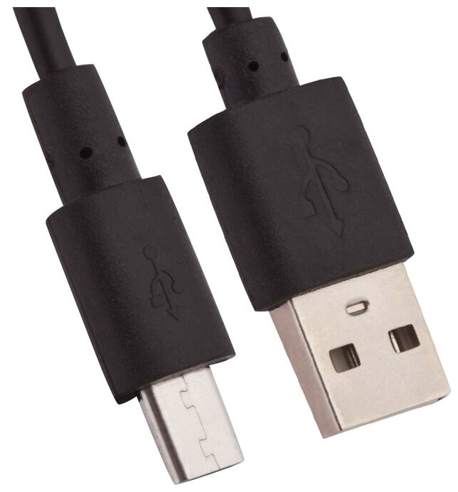 USB кабель "LP" Micro USB (1 метр) (черный/европакет)