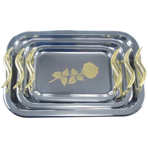 фото Набор подносов bohmann 6935bh, 3 шт рoза