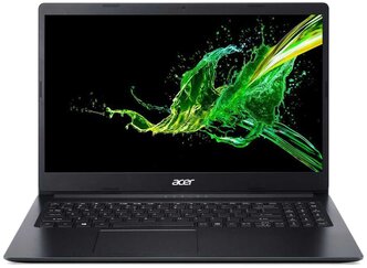 15.6" Ноутбук Acer ASPIRE 3 A315-34-P3EE (1920x1080, Intel Pentium Silver 1.1 ГГц, RAM 8 ГБ, SSD 256 ГБ, Linux), NX.HE3ER.00C, черный