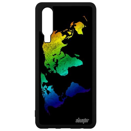 фото Чехол для мобильного huawei p30, "карта мира" география страна utaupia