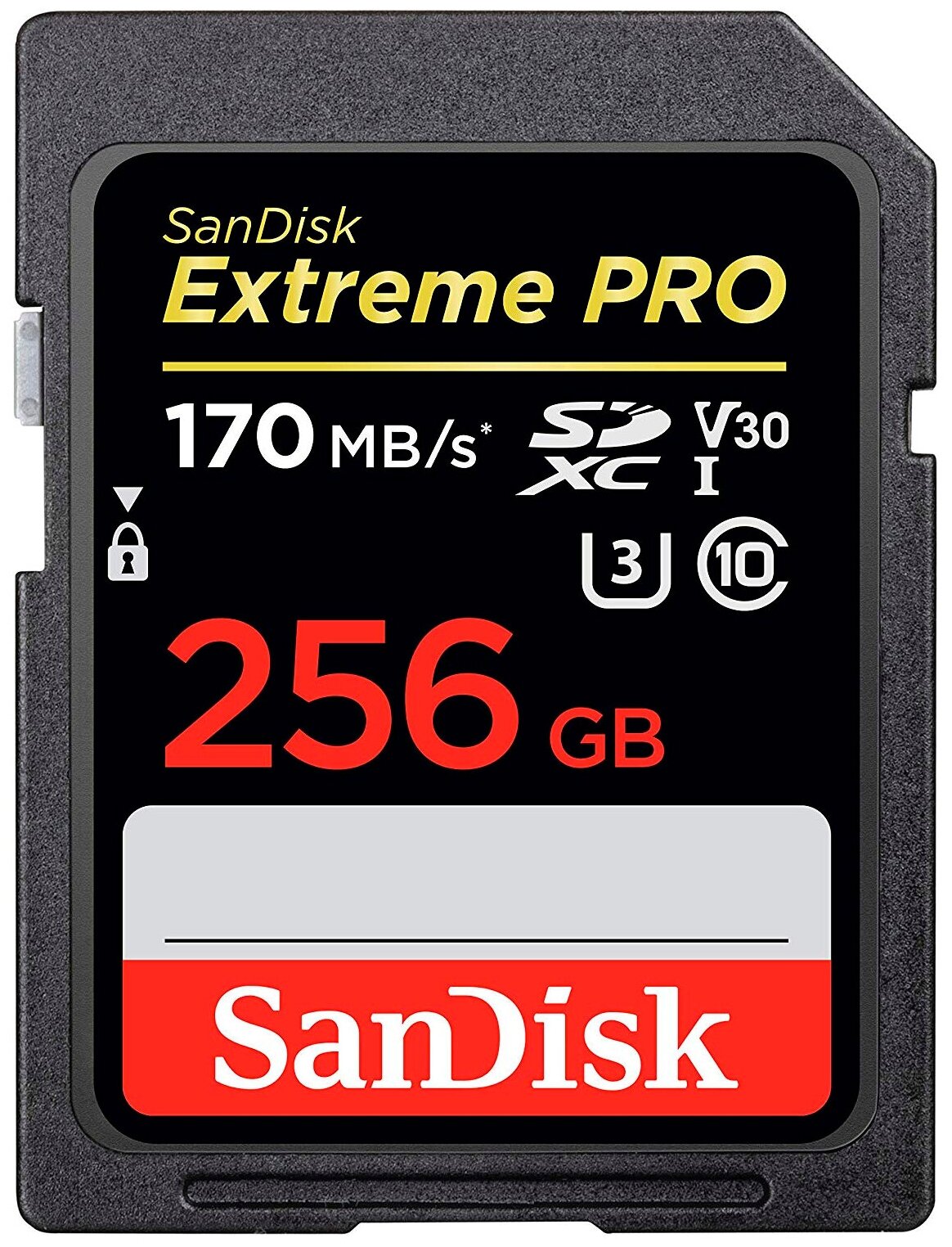 Карта памяти SanDisk Extreme Pro SDXC UHS-I Class 3 V30 170/90 MB/s 256GB SDSDXXY-256G-GN4IN