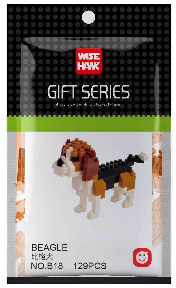 Конструктор Wisehawk & LNO Гончая 129 деталей NO. B18 Beagle Gift Series