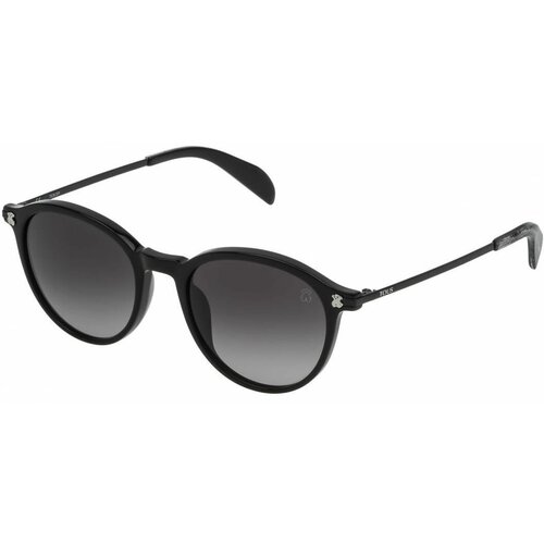 Солнцезащитные очки Tous, круглые, оправа: пластик, для женщин, черный