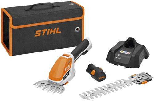Ножницы-кусторез аккумуляторный STIHL HSA 26, 2.6 А·ч, 10.8 В,  с АКБ и ЗУ, оранжевый