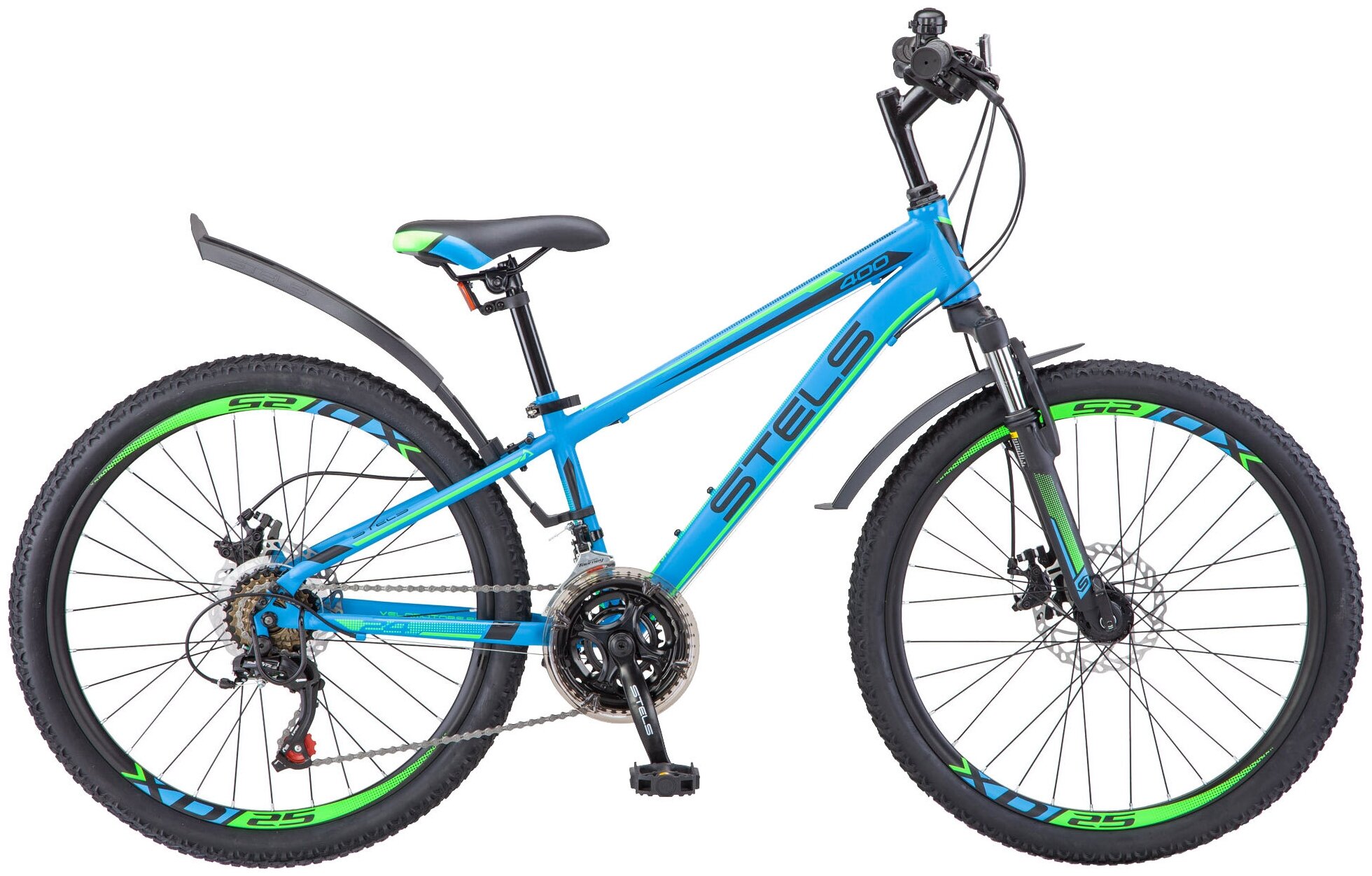 Подростковый горный (MTB) велосипед STELS Navigator 400 MD 24 V010 (2018) синий 12" (требует финальной сборки)