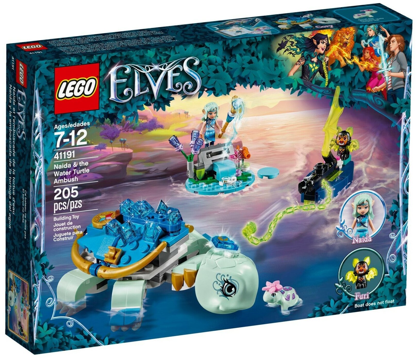 Конструктор LEGO Elves 41191 Засада Наиды и Водяной черепахи