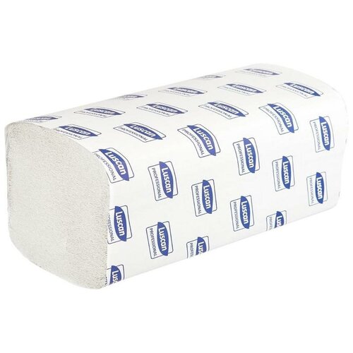 Купить Полотенца бумажные для диспенсеров Luscan Economy 1-слойные 200 листов 20 пачек в упаковке, 1052060, Luscan Professional, бежевый, смешанная целлюлоза, Туалетная бумага и полотенца